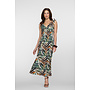 67425-60 MILA 775 Geisha Dress smock jersey AOP  Pr.03-26-2 brown/green
