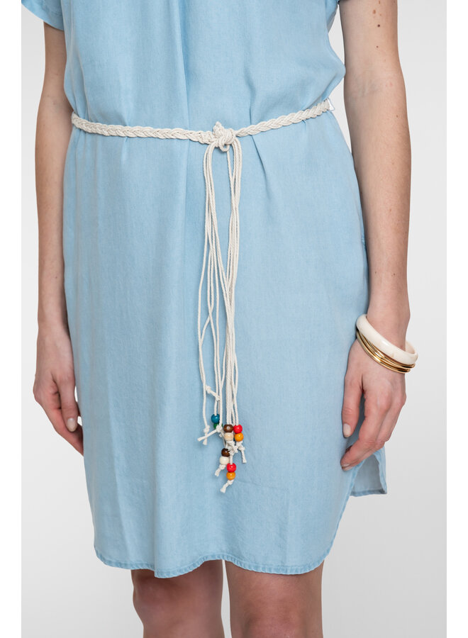 67301-10 830 Geisha Dress lyocell denim  bleached denim