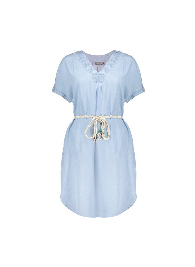 67301-10 830 Geisha Dress lyocell denim  bleached denim