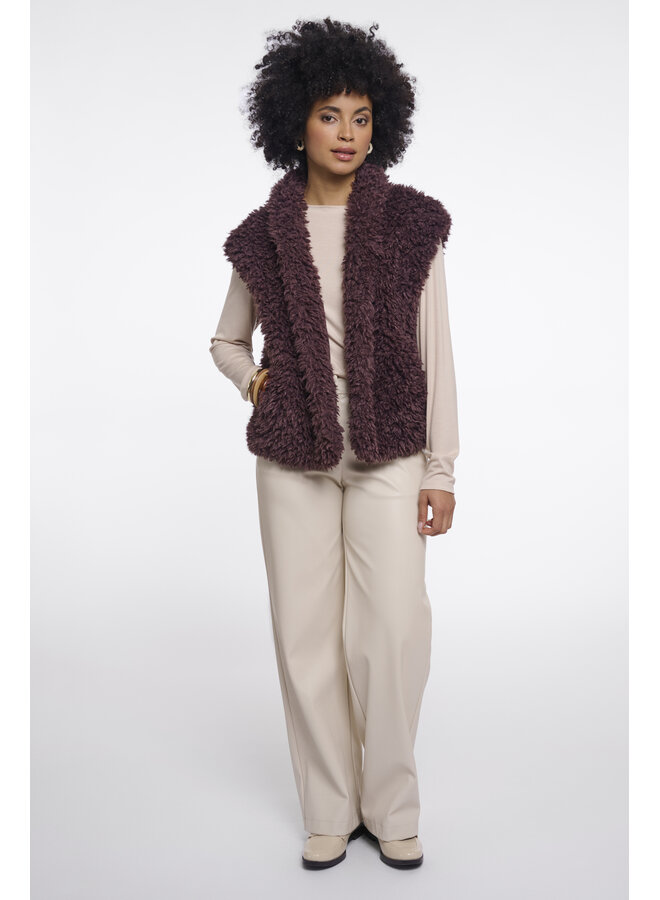 Freya.7002611 Rino en Pelle Waistcoat Chocolate bean