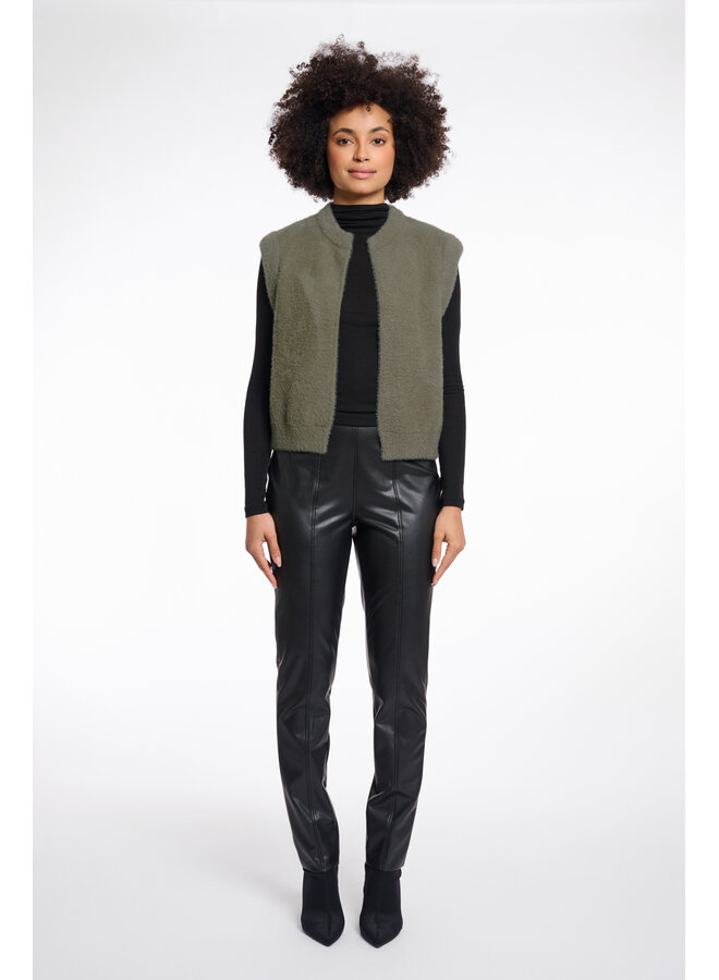 Elona.5002611 Rino en Pelle Short waistcoat Green ash