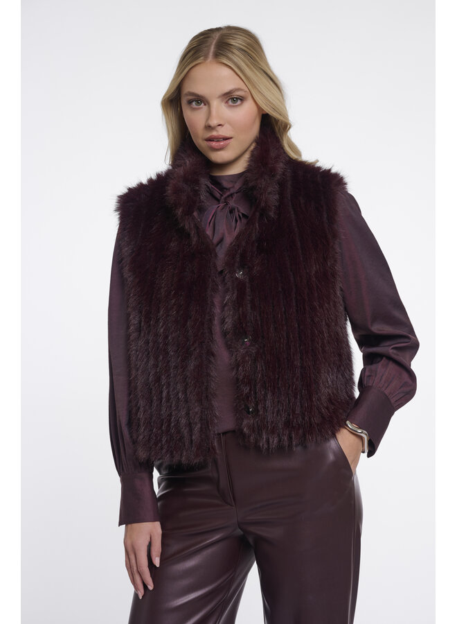 Dava 7002611 Rino & Pelle Waistcoat with closure Chocolate bean