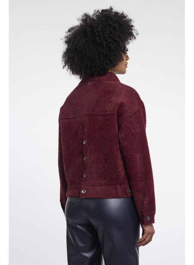 Bubbly.5002611 Rino en Pelle Boxy jacket Sangria