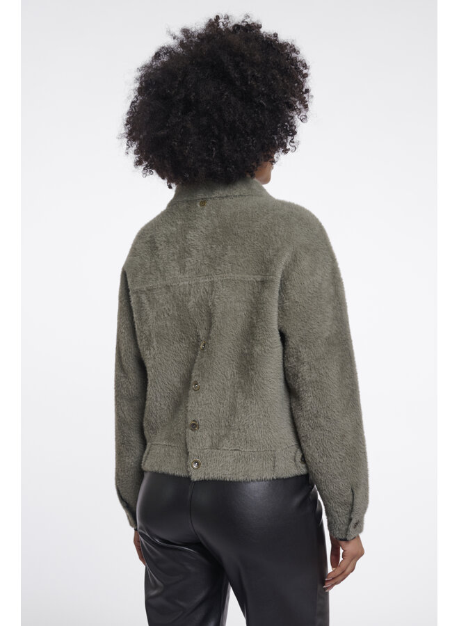 Bubbly.5002611 Rino en Pelle Boxy jacket Green ash