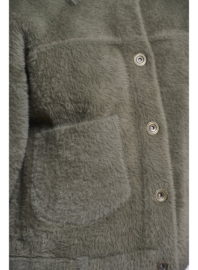 Bubbly.5002611 Rino en Pelle Boxy jacket Green ash