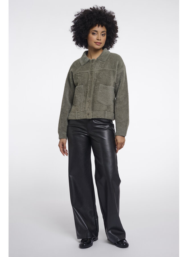 Bubbly.5002611 Rino en Pelle Boxy jacket Green ash