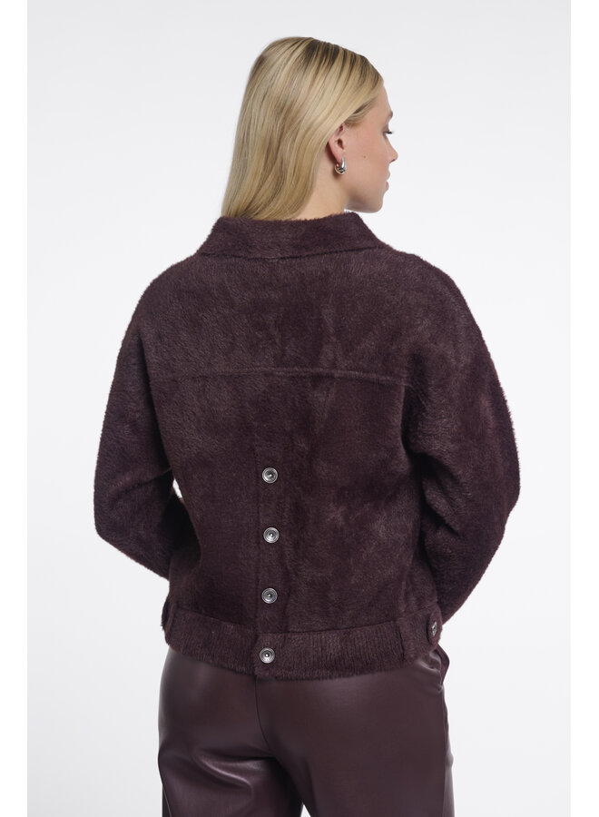 Bubbly.5002611 Rino en Pelle Boxy jacket Fudge cloak