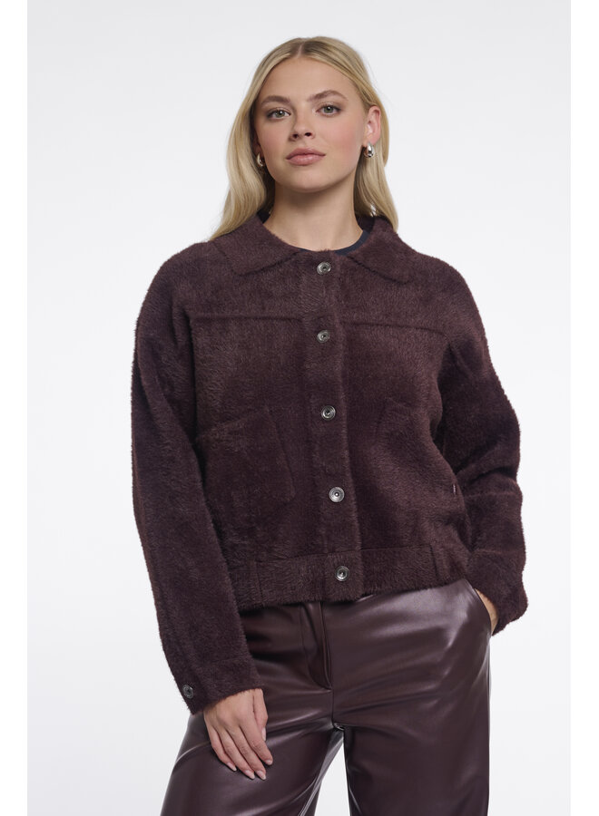 Bubbly 5002611 Rino & Pelle Boxy jacket Fudge cloak