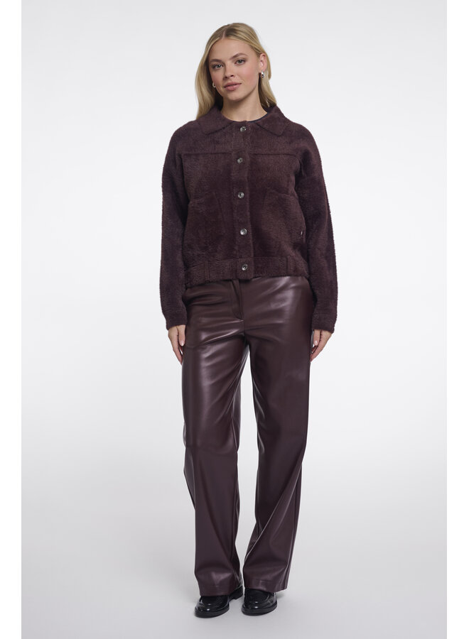 Bubbly.5002611 Rino en Pelle Boxy jacket Fudge cloak