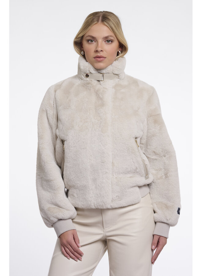 Ambra 7002611 Rino & Pelle Short faux fur jacket Birch