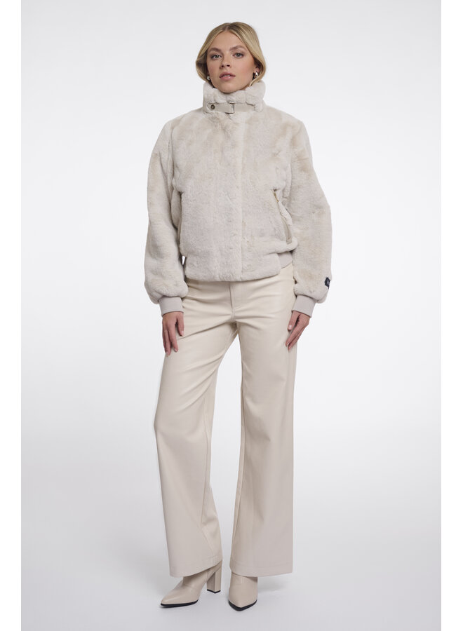 Ambra.7002611 Rino en Pelle Short faux fur jacket Birch
