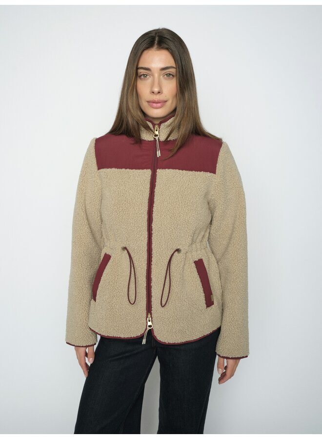 179580 174 MosMosh MMElisa Eli Teddy Jacket Feather Gray