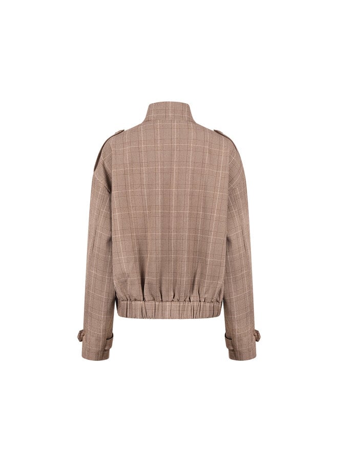 NKF13111 335 Nukus Hope Jacket Check Toffee