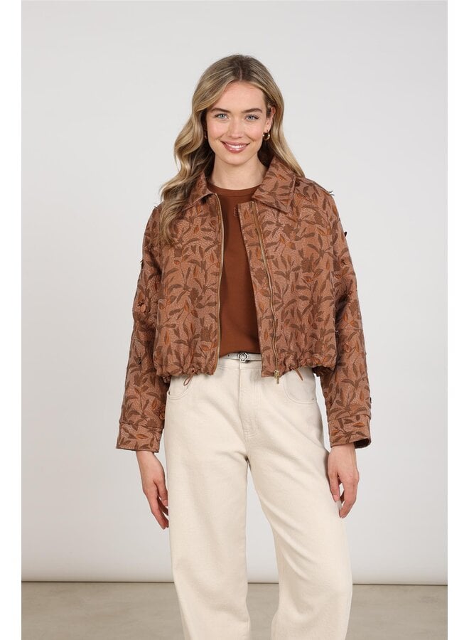 NKF13122 335 Nukus Daisey Jacket Flower Toffee