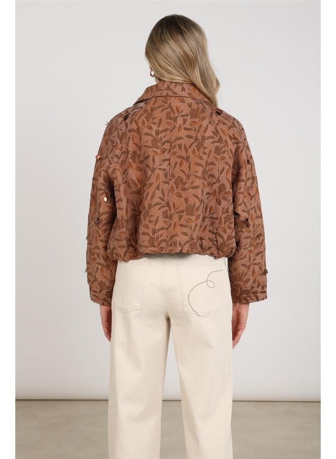 NKF13122 335 Nukus Daisey Jacket Flower Toffee