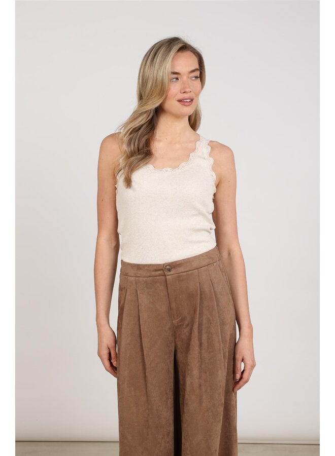 NKF06003 9 Nukus Maddie Singlet Lace Sand