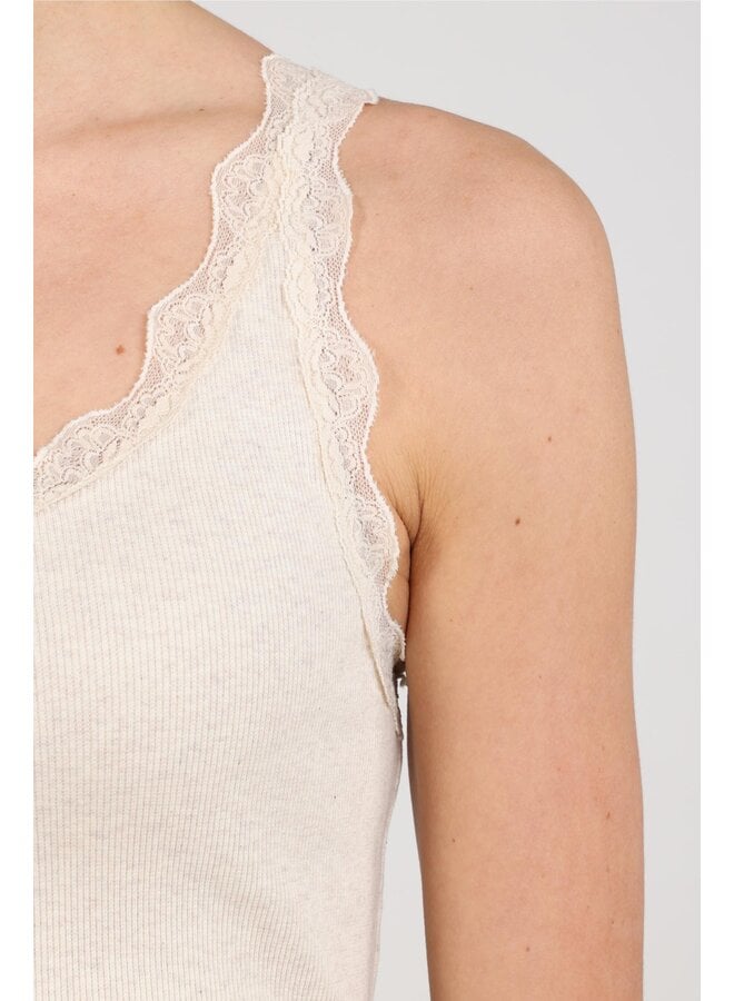 NKF06003 9 Nukus Maddie Singlet Lace Sand