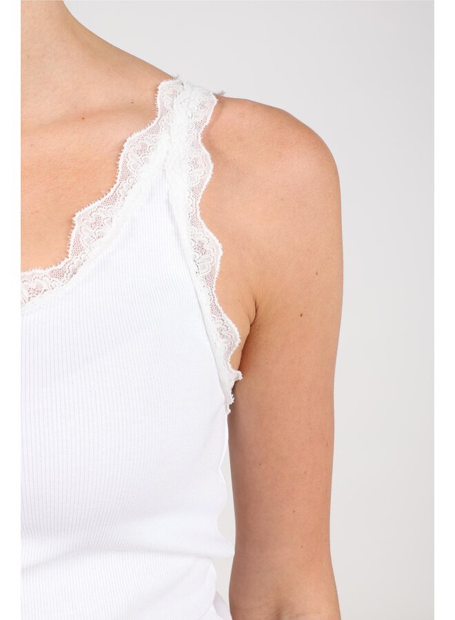 NKF06003 17 Nukus Maddie Singlet Lace Off White