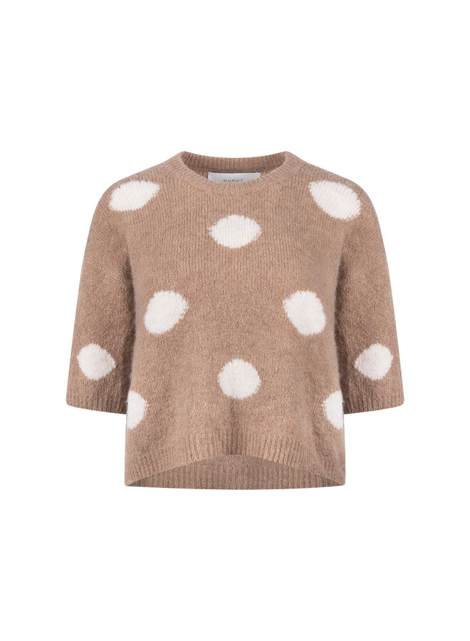 NKF03080 60 Nukus Lara Pullover Dots Taupe