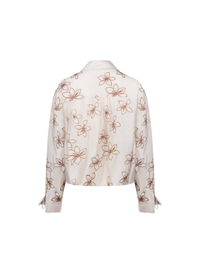 NKF02118 9 Nukus Bailey Blouse Flower Sand