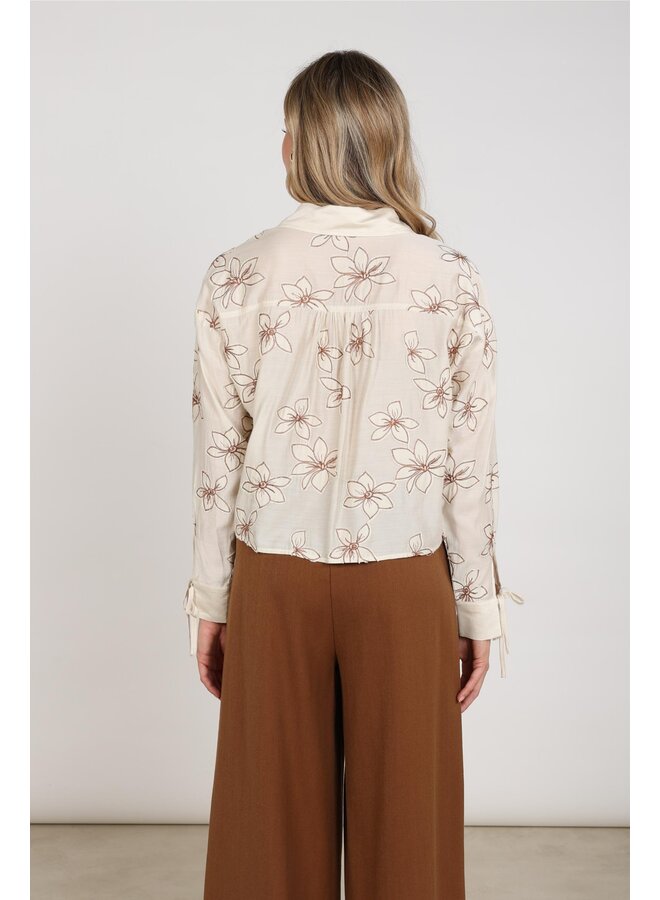 NKF02118 9 Nukus Bailey Blouse Flower Sand