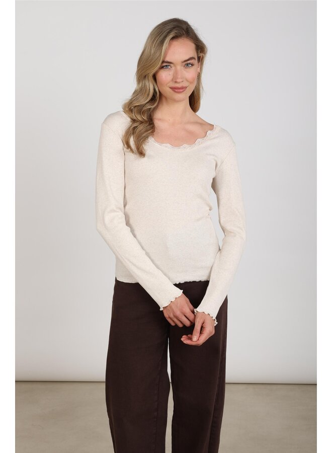 NKF01101 9 Nukus Mika Top Lace Sand