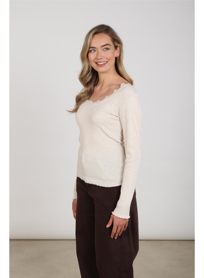 NKF01101 9 Nukus Mika Top Lace Sand
