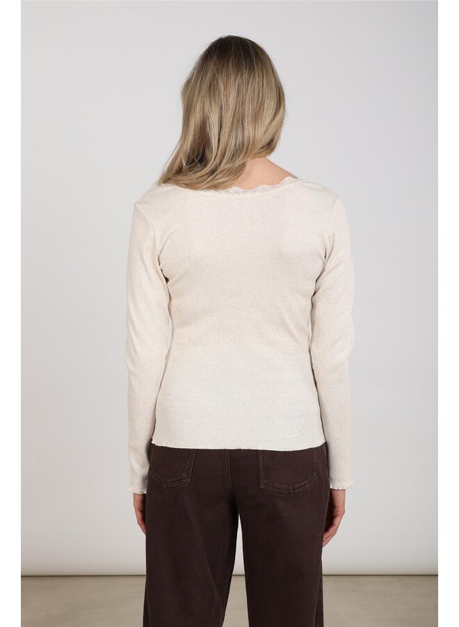 NKF01101 9 Nukus Mika Top Lace Sand