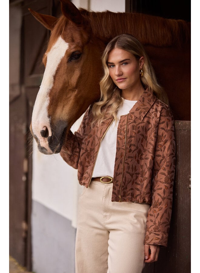 NKF13122 335 Nukus Daisey Jacket Flower Toffee