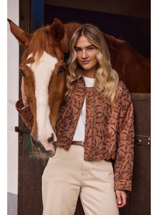 NKF13122 335 Nukus Daisey Jacket Flower Toffee