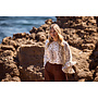 NKF02202 318 Nukus Asra Blouse Paisley Offwhite/Toffee