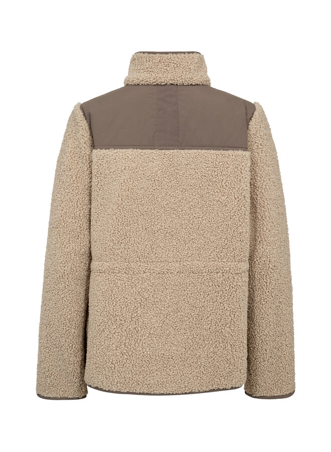 179580 174 MosMosh MMElisa Eli Teddy Jacket Feather Gray