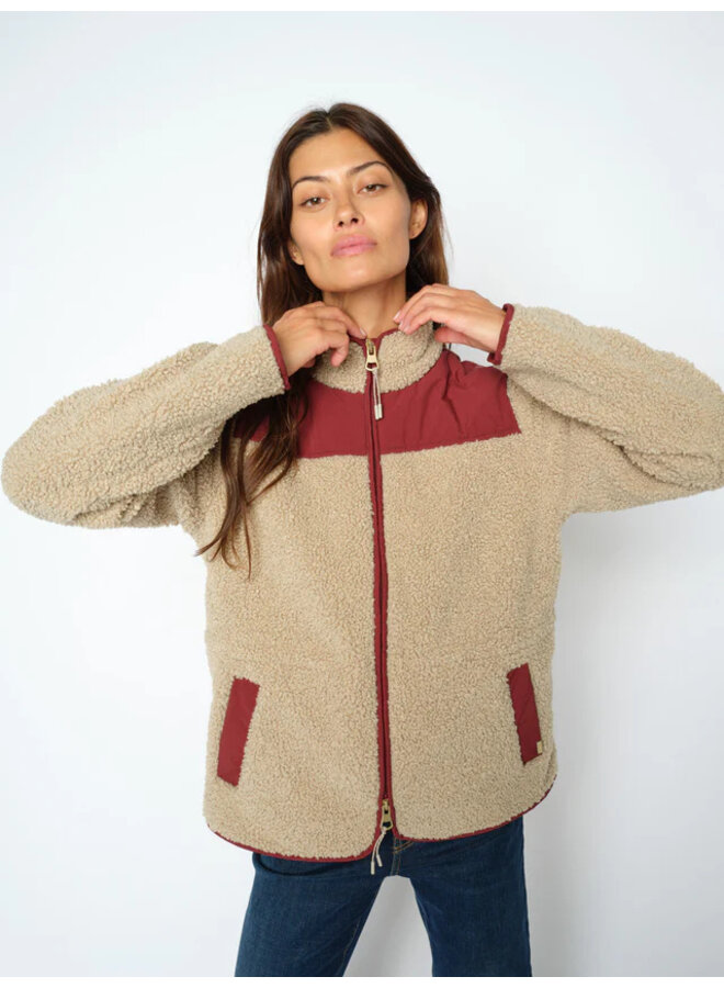 179580 273 Mos Mosh MMElisa Eli Teddy Jacket Cabernet