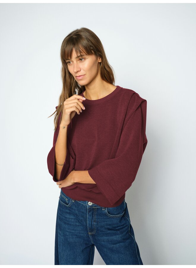 180790 278 MosMosh MMMae O-3/4 Sleeve Sweatshirt Port Royale