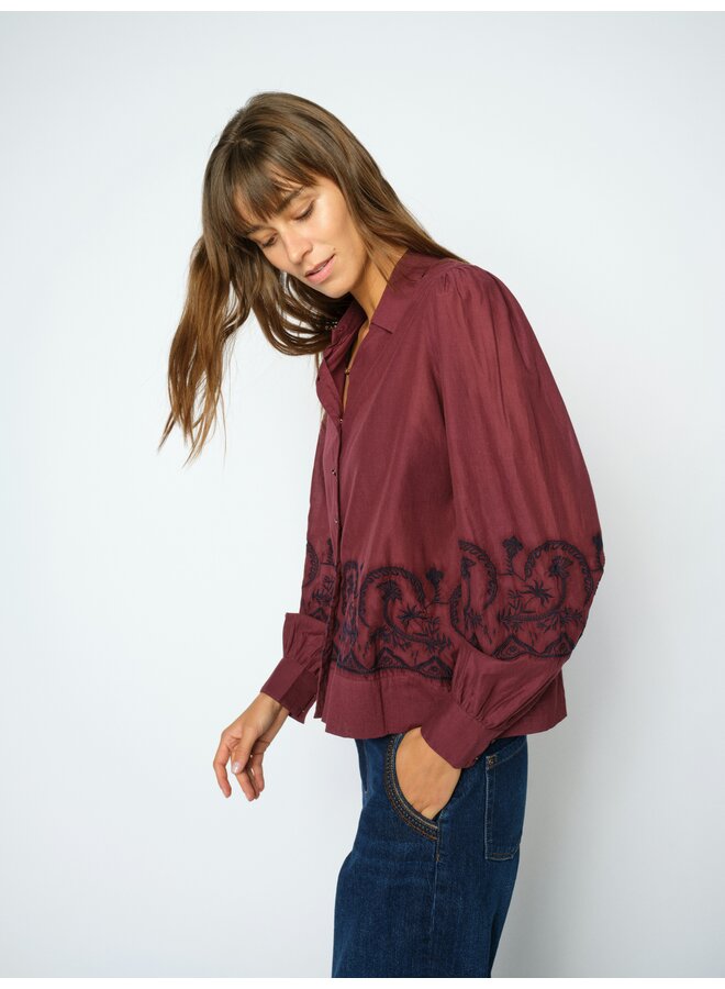 181730 278 Mos Mosh MM Silca Lino Shirt Port Royale