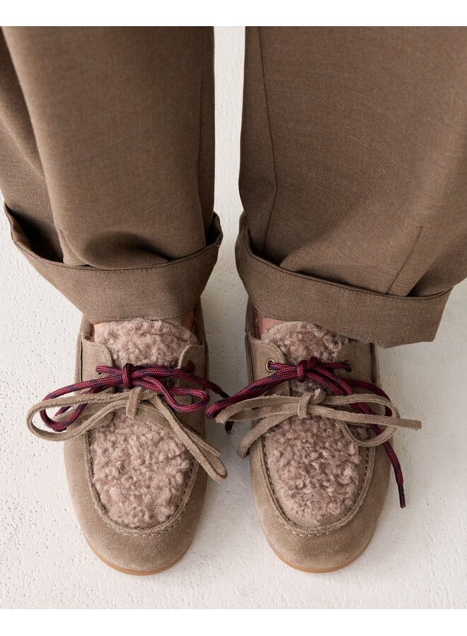 8s1113-8633 742 Summum Fancy booshoe with teddy Taupe
