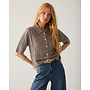 7s8019-70088 742 Summum Short cardigan Soft melange knit Taupe