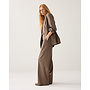 4s3047-12481 742 Summum Trousers wide leg Twill melange Taupe