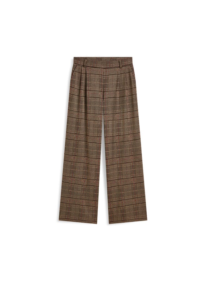 4s3020-30794 120 Summum Wide leg trouser Check jacquard Multicolour