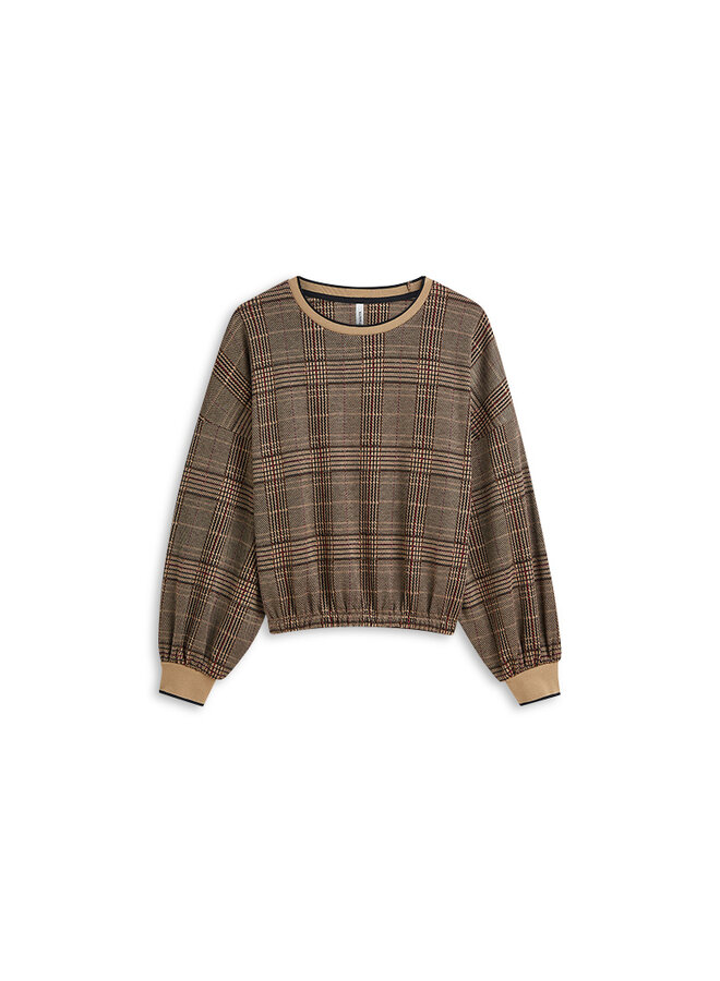 3s5369-30794 120 Summum Sweatshirt Check jacquard Multicolour