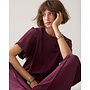 3s5335-30606 335 Summum Boxy top Soft scuba Dark burgundy