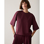 3s5332-30799 335 Summum Tee Heavy jersey Dark burgundy