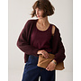 3s5244-30366 335 Summum Reversible top Organic cotton elastane basic Dark burgundy