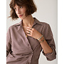 2s3532-12491 335 Summum Blouse Two tone stripe small Dark burgundy