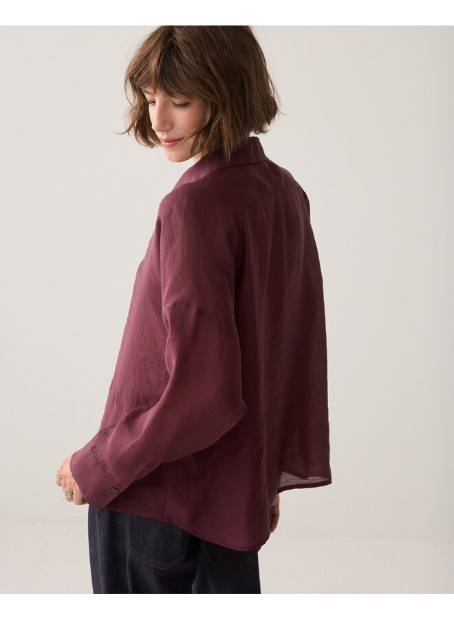 2s3524-12492 335 Summum Blouse Lyocell blend Dark burgundy