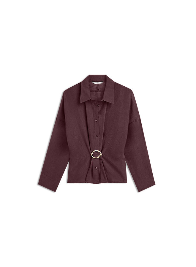 2s3524-12492 335 Summum Blouse Lyocell blend Dark burgundy