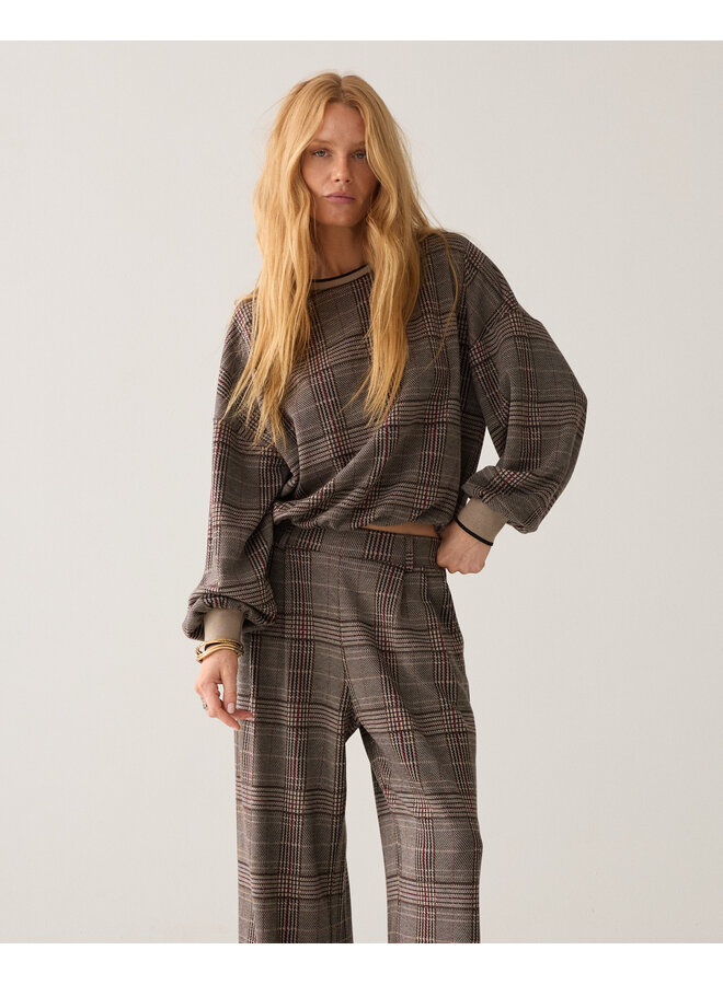3s5369-30794 120 Summum Sweatshirt Check jacquard Multicolour