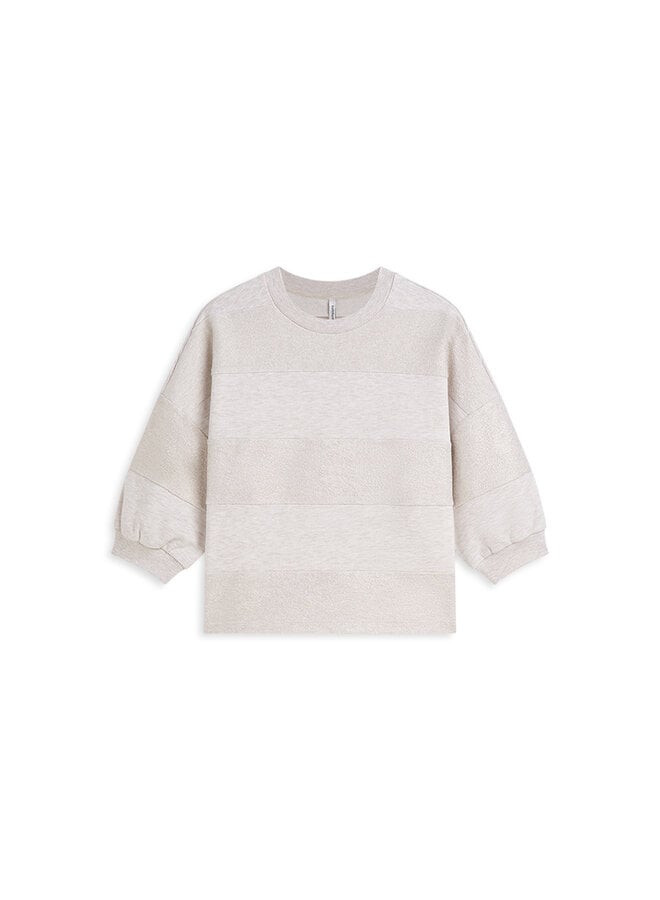 3s5334-30770 122 Summum Sweat Coated stripe Ivory