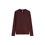 3s5170-30644 335 Summum Basic tee Soft lurex jersey Dark burgundy