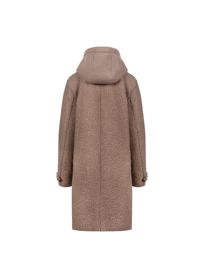 NKF12009 60 Nukus Mirthe Coat Boucle Taupe